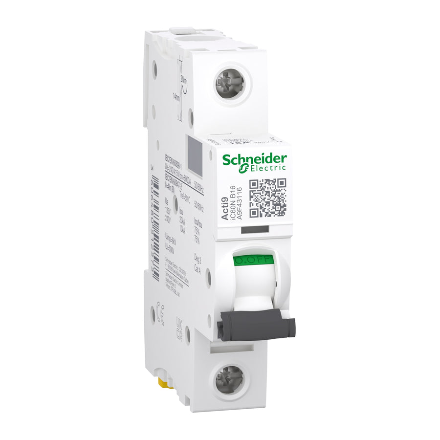 Bloc différentiel additionnel Acti9 Vigi NG125, 4P, 125 A, 1000mA, 230–415 V AC – Schneider Electric 19046