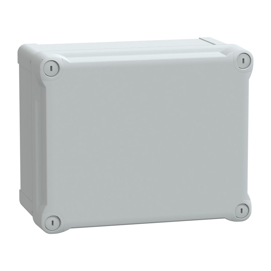 Couvercle Enclosures ABS, IP66, IK07, gris (RAL 7035), ABS avec 45% de post-industriel recyclé contenu, profondeur: 127 mm – Schneider Electric NSYTBS241912H