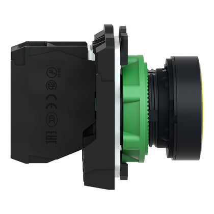Bouton-poussoir Harmony XB5, 1NO, 22.5mm, IP66, jaune, rappel par ressort – Schneider Electric XB5AA51