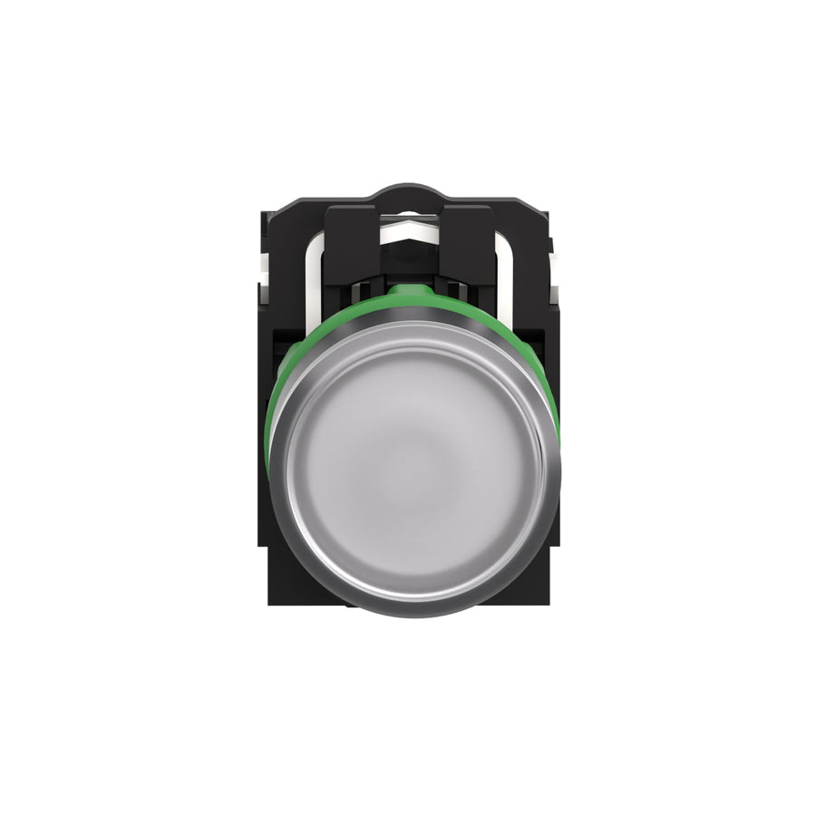 Bouton-poussoir lumineux Harmony XB5, 24V AC, 1NO, 22.5mm, IP66, blanc – Schneider Electric XB5AW31B5