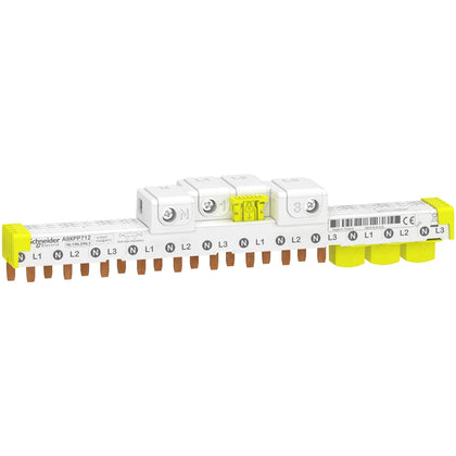 Schneider Acti9 iDT40 - Peigne avec connecteur 3P+N 12 modules 63A - A9XPP712