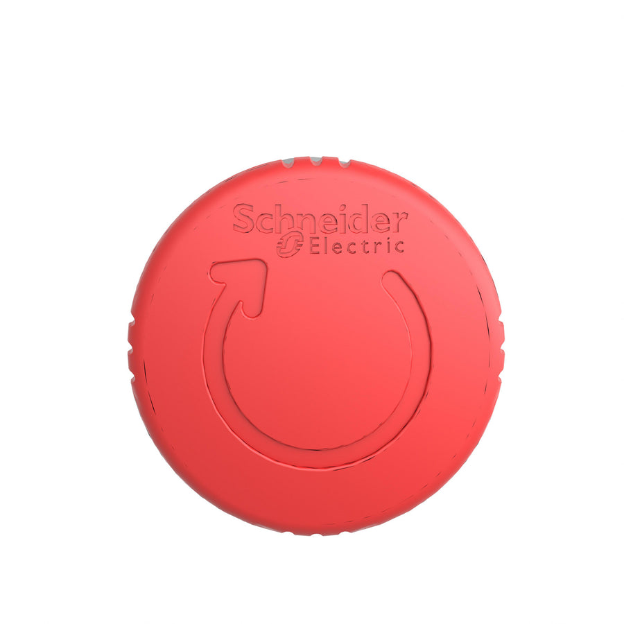Tête pour coupure d'urgence bouton-poussoir Harmony XB4, 22.5mm, rouge, IP66, CAD hors tout hauteur: 40mm, CAD hors tout profondeur: 57mm – Schneider Electric ZB4BS844