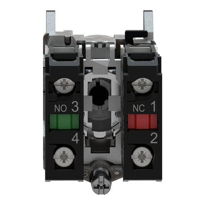 Sélecteur Harmony XB4, 1NO, 2 positions, 22.5mm, IP69, noir, 1NO + 1NC – Schneider Electric XB4BD25