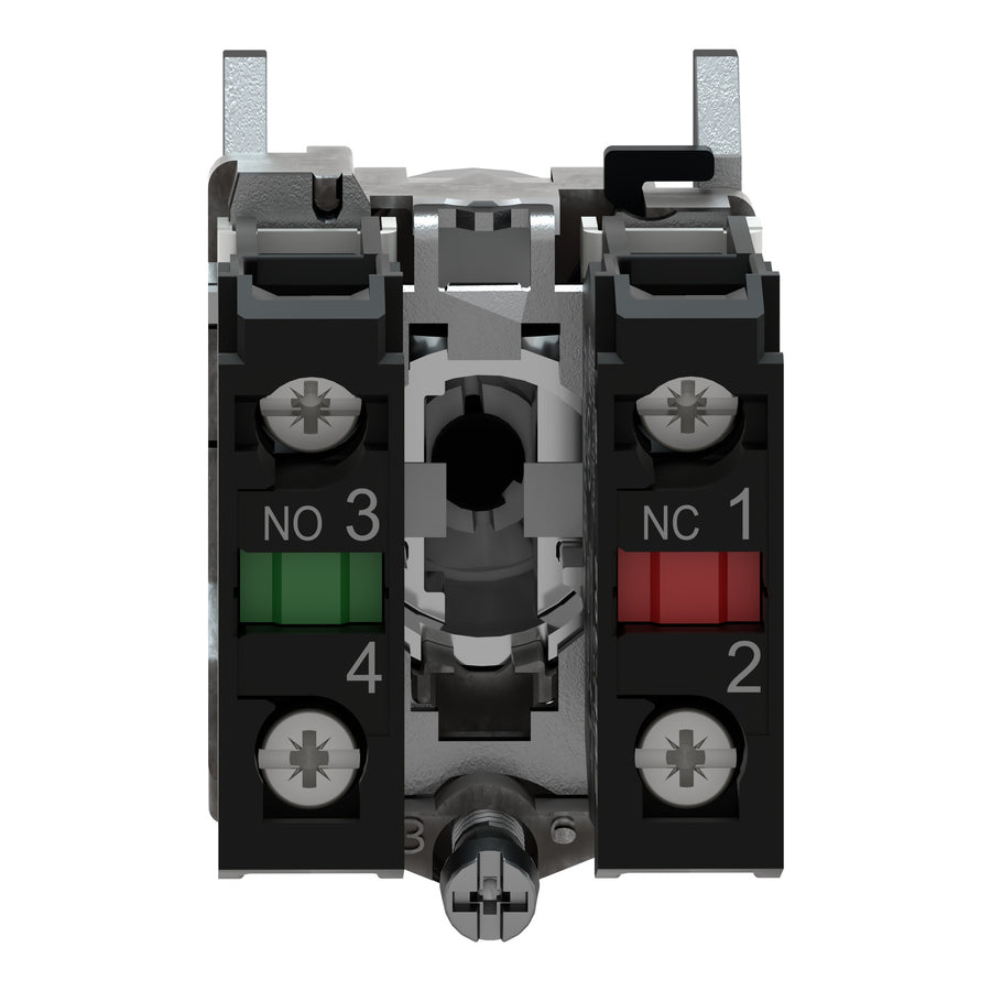 Sélecteur Harmony XB4, 1NO, 2 positions, 22.5mm, IP69, noir, 1NO + 1NC – Schneider Electric XB4BD25