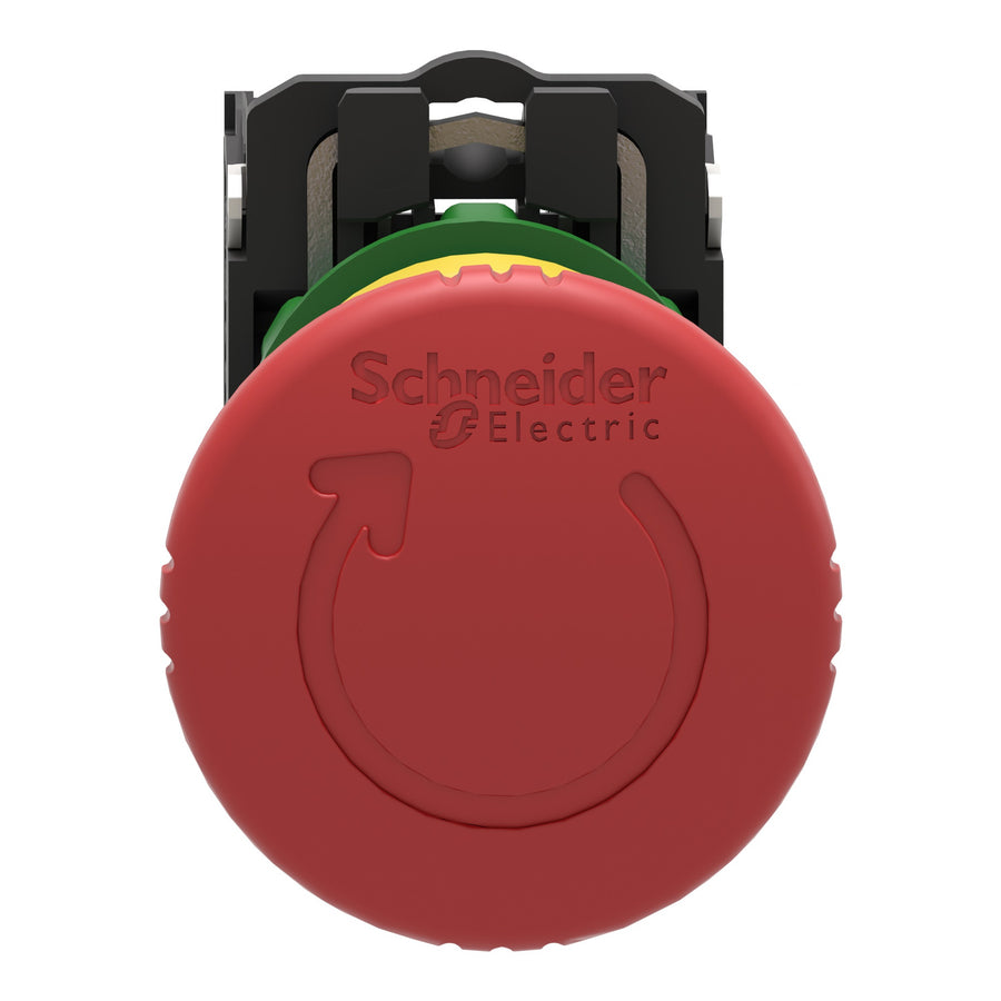 Coupure d'urgence bouton-poussoir Harmony XB5, 2NC, 22mm, rouge, IP66 – Schneider Electric XB5AS8444