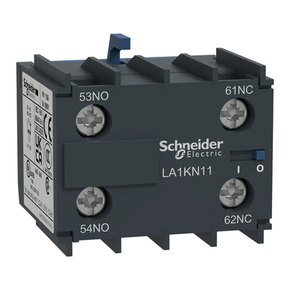 Bloc de contacts auxiliaires TeSys K, 1NO, bornes à vis, IP20, 1NC – Schneider Electric LA1KN11