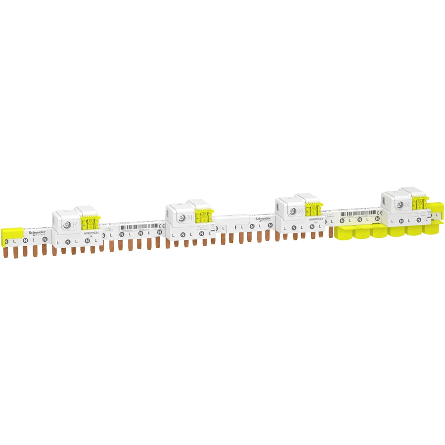 Schneider Acti9 iDT40 - Peigne avec connecteur 1P+N 24 modules 63A - A9XPP624