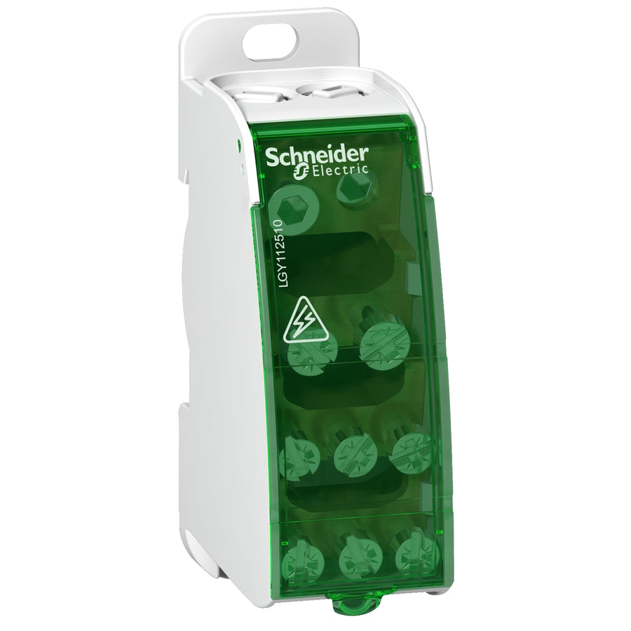 Schneider Linergy DS - Répartiteur étagé unipolaire 250A 14 trous - LGY125014