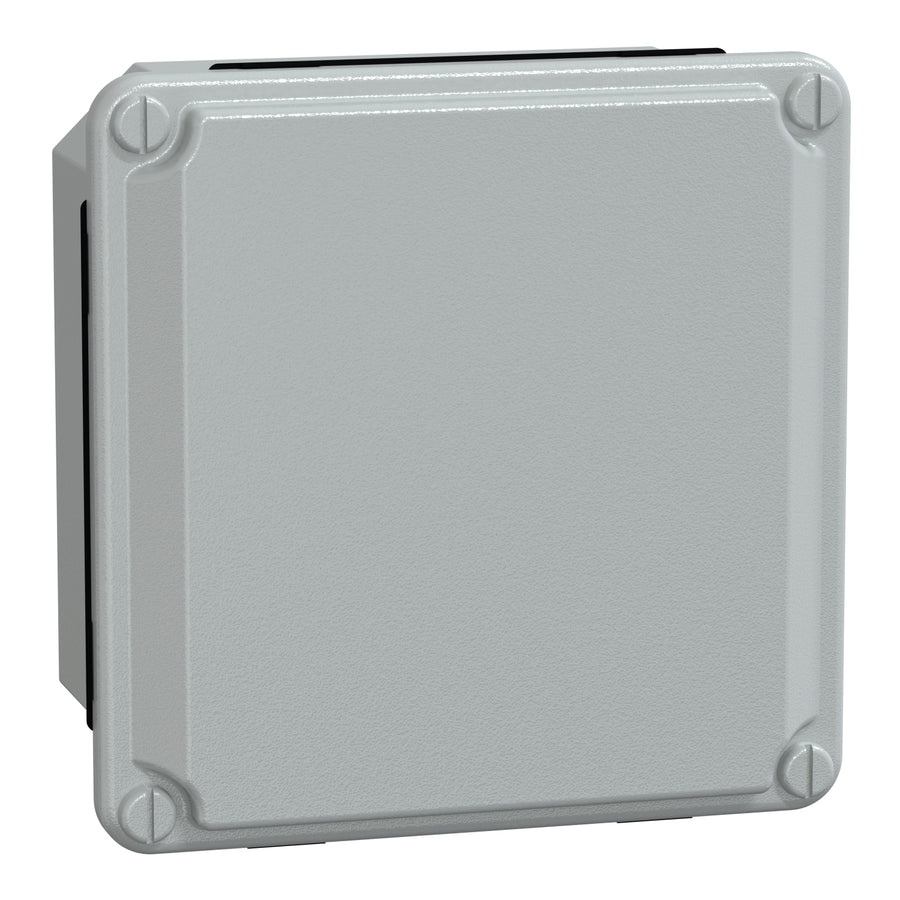 Jonction boîte Spacial, 155×105×49 mm, IP55, gris, acier – Schneider Electric NSYDBN1010