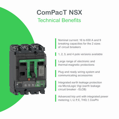 Latéral plaque ComPact NSX, 4P, 250 A, ComPact ComPact NSX100, débrochable, pôles description: 2P, 2/3/4P – Schneider Electric LV429282