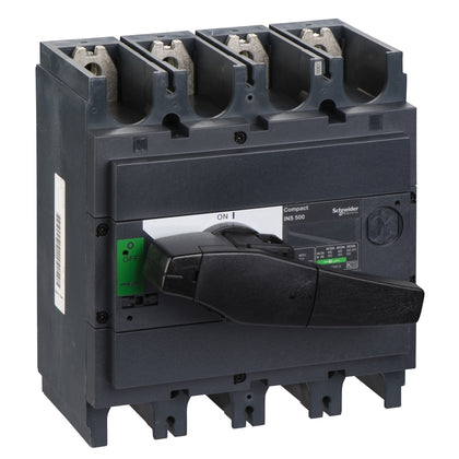 Interrupteur-sectionneur ComPact INS, 4P, 500 A, 250 V DC, IP40, noir – Schneider Electric 31113