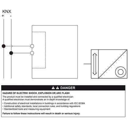 Bouton-poussoir SpaceLogic KNX, IP20, blanc, 4 poste(s) – Schneider Electric MTN617419