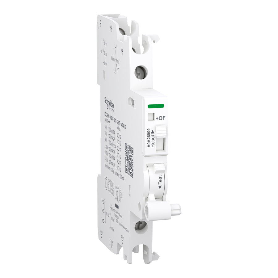 Double Oc ou défaut contact Acti9, 6A, 24V AC, 2CO, IP20, blanc, Acti9 iC60 – Schneider Electric A9A26909