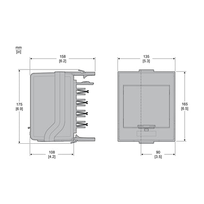 Boîtier de dérivation Canalis KS, 32 A, 230–690 V, IP55, rail DIN, blanc (RAL 9001) – Schneider Electric KSB32CM55