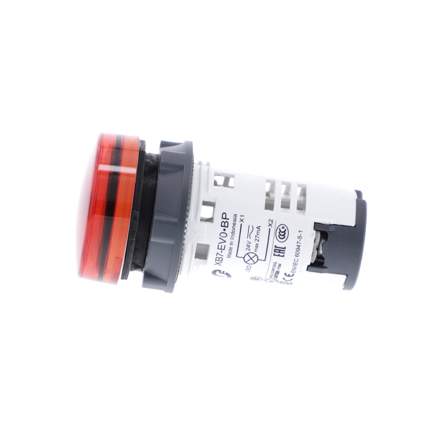 Voyant lumineux Harmony XB7, 24V AC / DC, 22mm, rouge, IP20 – Schneider Electric XB7EV04BP