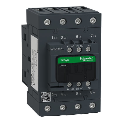 Schneider TeSys D Everlink - Contacteur 4P 80A AC-1 bobine 230 V CA 50/60 Hz - LC1DT80AP7