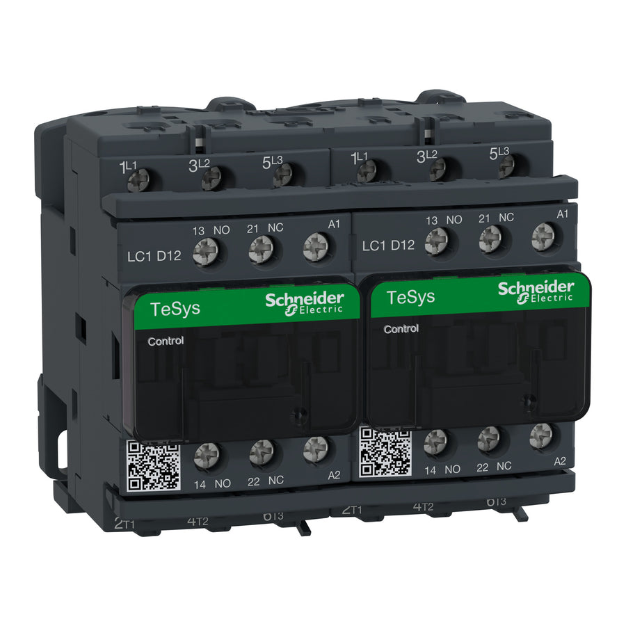 Schneider TeSys D - Contacteur inverseur 3P 12A AC-3 440V bobine 230 V CA 50/60 Hz - LC2D12P7