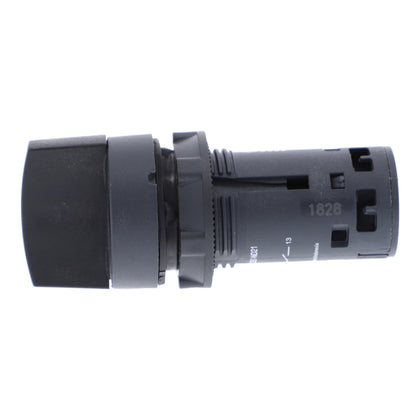 Sélecteur Harmony XB7, 2NO, 3 positions, 22mm, IP20, noir, CAD hors tout profondeur: 68.5mm – Schneider Electric XB7ND33