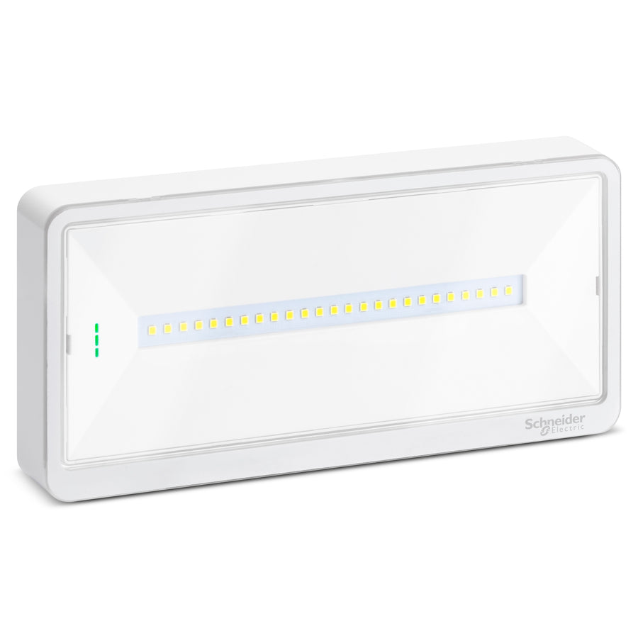Luminaire de secours , IP42, blanc, Exiway lumineux 500lm – Schneider Electric OVA44014