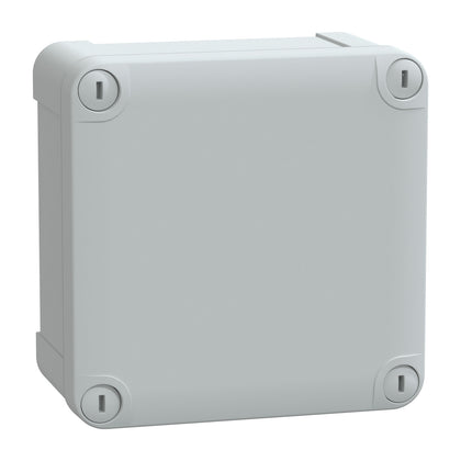 Couvercle Enclosures ABS, IP66, IK07, gris (RAL 7035), ABS avec 45% de post-industriel recyclé contenu, profondeur: 62 mm – Schneider Electric NSYTBS11116