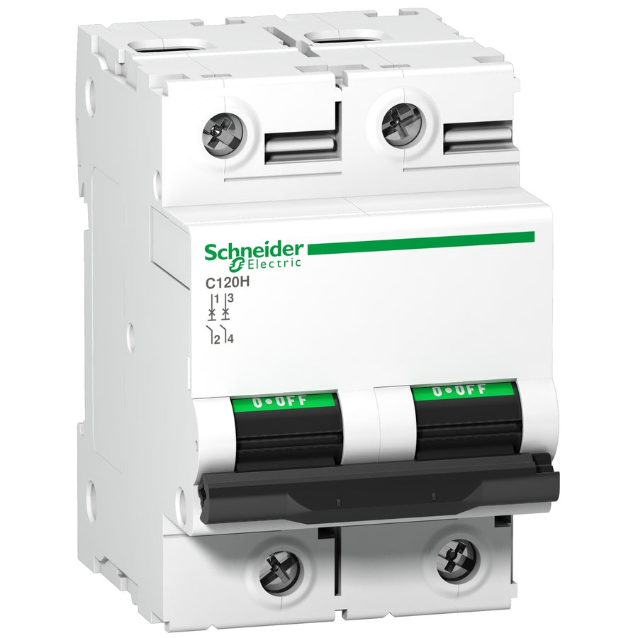 Schneider Acti9 C120N - Disjoncteur 2P 125A courbe C - A9N18363