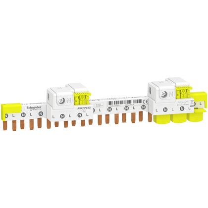 Schneider Acti9 iDT40 - Peigne avec connecteur 1P+N 12 modules 63A - A9XPP612