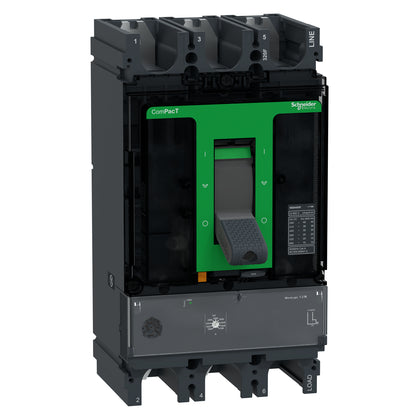 Schneider ComPacT NSX400F - Disjoncteur MicroLogic 1.3M 320A 3P3D 36kA montage fixe - C40F31M320