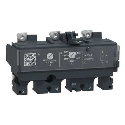 Schneider ComPacT NSX - Déclencheur TM-D 250A 3P3D pour NSX250 - C253TM250
