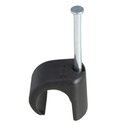 Clip à clou pour câbles Thorsman câblage et fixation, noir, clou clip Thorsman TC 10-14mm ensemble 100 Pcs – Schneider Electric 2042042