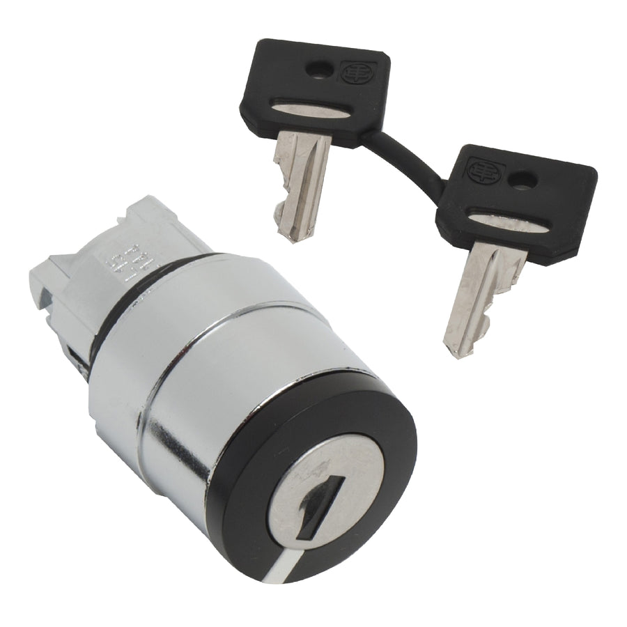 Tête de sélecteur à clé Harmony XB4 avec, 3 position, 22mm, IP66, type de Keylock: clé 3131A – Schneider Electric ZB4BG020
