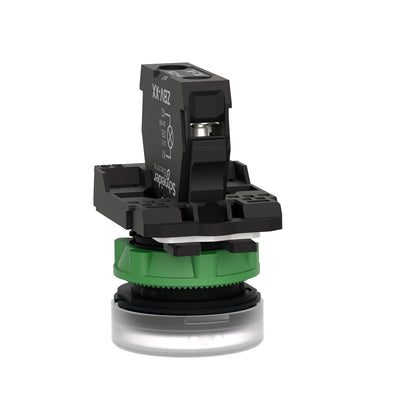Voyant lumineux Harmony XB5, 230–240V AC, 22.5mm, gris, IP66, blanc – Schneider Electric XB5AVM1