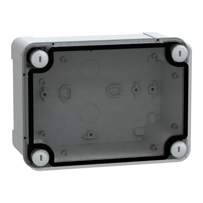 Couvercle Thalassa ABS, IP66, IK07, gris (RAL 7035), ABS avec 45% de post-industriel recyclé contenu, profondeur: 87 mm, hauteur: 164 mm – Schneider Electric NSYTBS16128T
