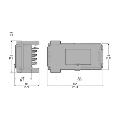 Boîtier de dérivation Canalis KS, 63 A, 230–690 V, IP55, rail DIN, blanc (RAL 9001), boîtier de dérivation polarité: 3L+N+PE – Schneider Electric KSB63SM48
