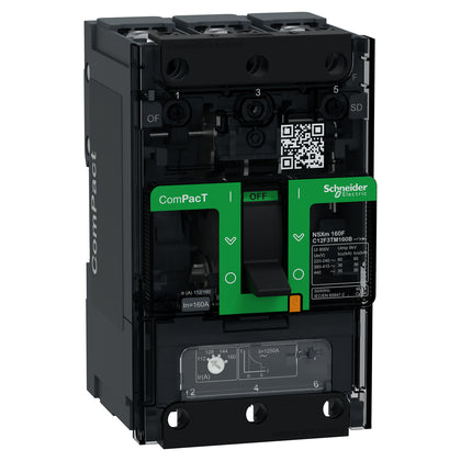 Disjoncteur ComPact NSXm, 3P, 160A – Schneider Electric C12F3TM160B