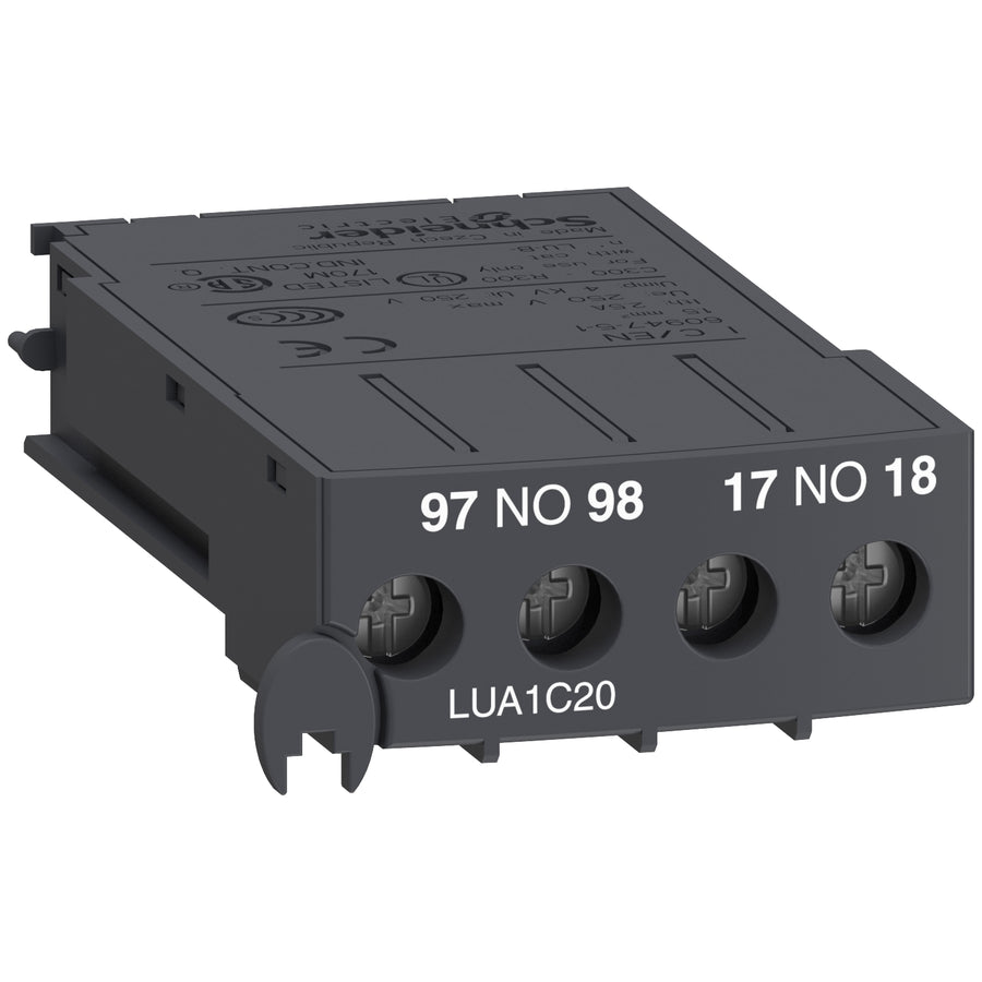 Contact auxiliaire TeSys Ultra LUA, 2NO, 250 V AC – Schneider Electric LUA1C20
