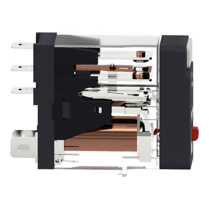 Relais enfichable Harmony, 10A, 24V DC, 1CO, IP40, verrouillable test bouton, LED indicateur – Schneider Electric RXG12BD