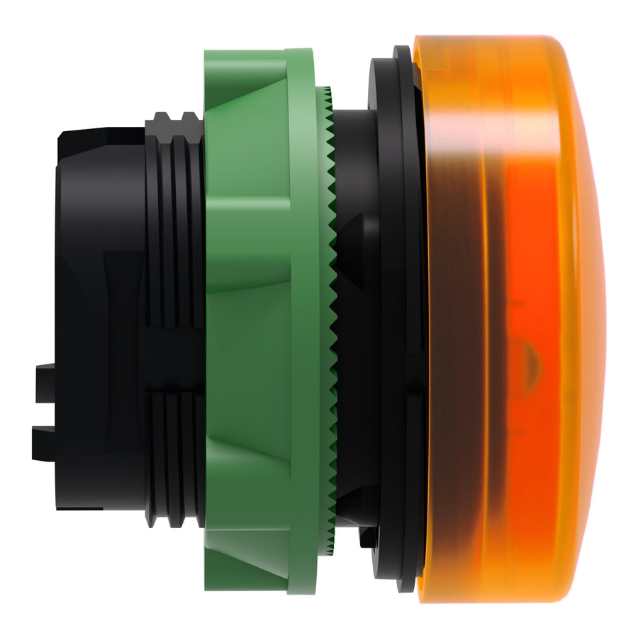 Tête de voyant lumineux Harmony XB5, 22mm, IP66, orange, jaune, CAD hors tout hauteur: 29mm – Schneider Electric ZB5AV053