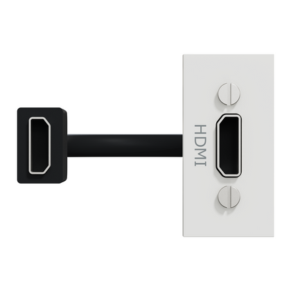 Cadre Unica HDMI, UNICA HDMI blanc RAL9010 – Schneider Electric NU343018