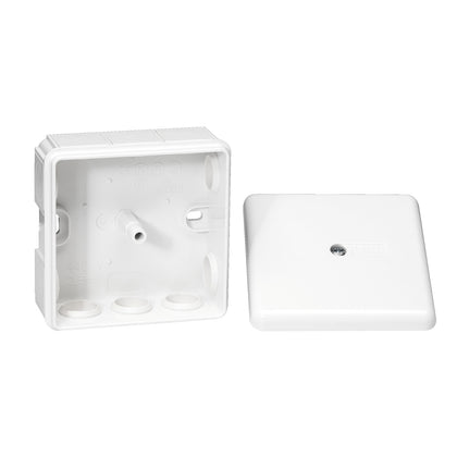 Boîte d'installation en saillie Mureva boîte U56, 87×87×39mm, borne – Schneider Electric IMT34076 – lot de 5