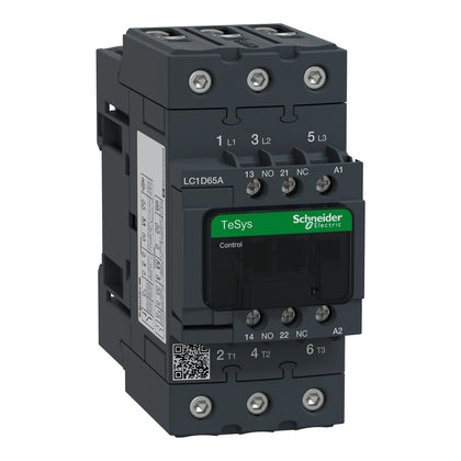 Contacteur TeSys Deca, 3P, 65 A, 440 V, 3NO, IP20, 400 V AC – Schneider Electric LC1D65AV7