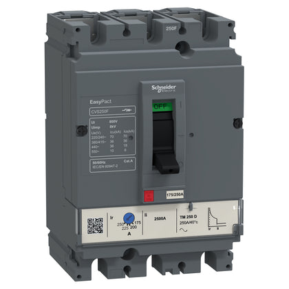 Disjoncteur EasyPact CVS CVS160F, 3P, 36kA, 415V AC, 125A – Schneider Electric LV516332