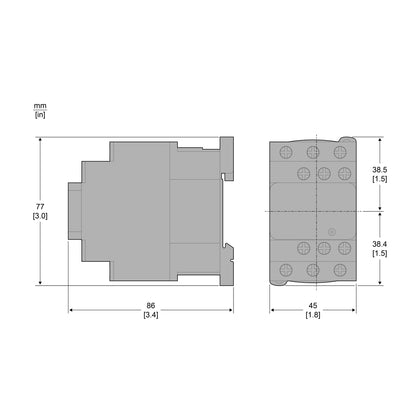 Relais-contacteur support, 4P – Schneider Electric LC1D09B5