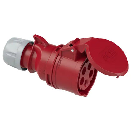 PCE 215-6 Shark Femelle CEE 16 A 5 pôles Rouge