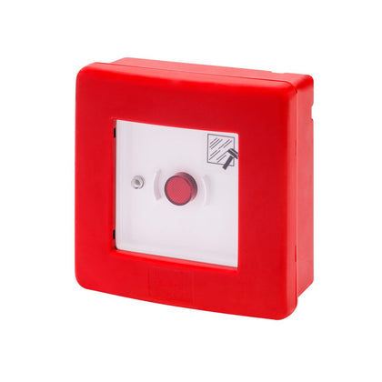 Coffret étanche pour système d’urgence, avec bouton-poussoir lumineux de localisation et deux contacts – GEWISS GW42201