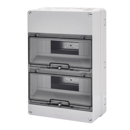 Coffret parois avec centres de perforation, prééquipé pour bornier, (12x2) 24 m IP55 – GEWISS GW40007