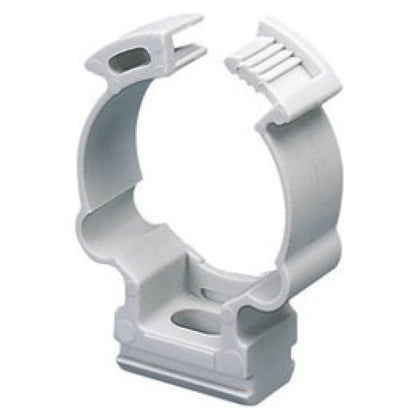 Collier de fixation en polymère antichoc pour conduits extérieurs Ø 25 mm, gris RAL 7035 – GEWISS GW50607 – lot de 100