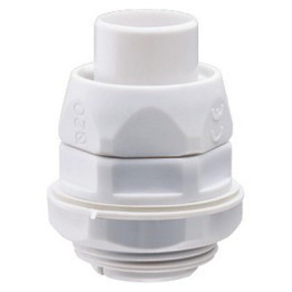 Raccord tournant droit pas gaz Rdg, IP54, gaine Ø 20 mm, gris RAL 7035 – GEWISS DX54220 – lot de 100