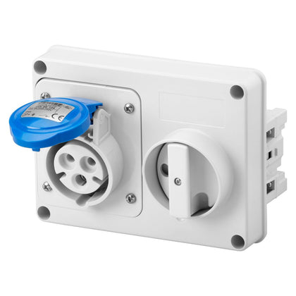 Prise industrielle 32 A 230 V 2P+T IP67 6h – GEWISS GW66115