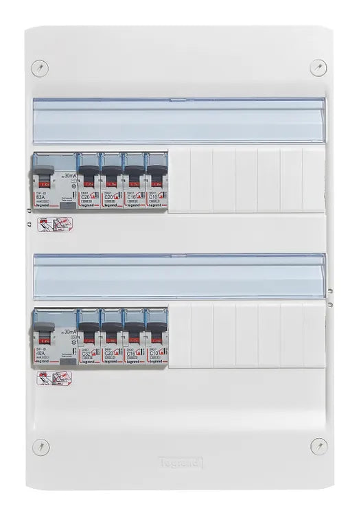 Legrand - Tableau électrique équipé et précâblé - spécial pour logement T1 ou T2