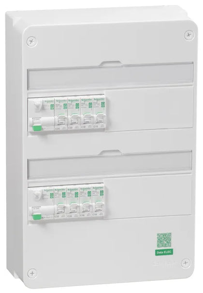 Tableau SCHNEIDER 2 rangées pré-équipé et précâblé AUTO Resi9 XE